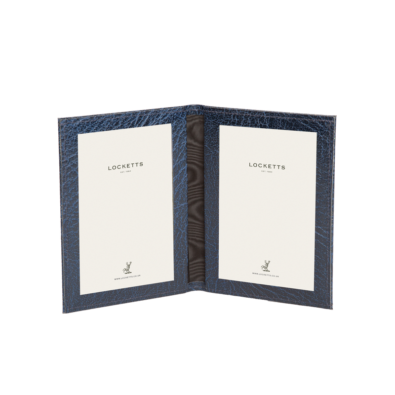 Moroccan Leather Double Travel Photo Frame