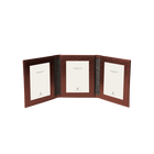 Moroccan Leather Triple Travel Photo Frame