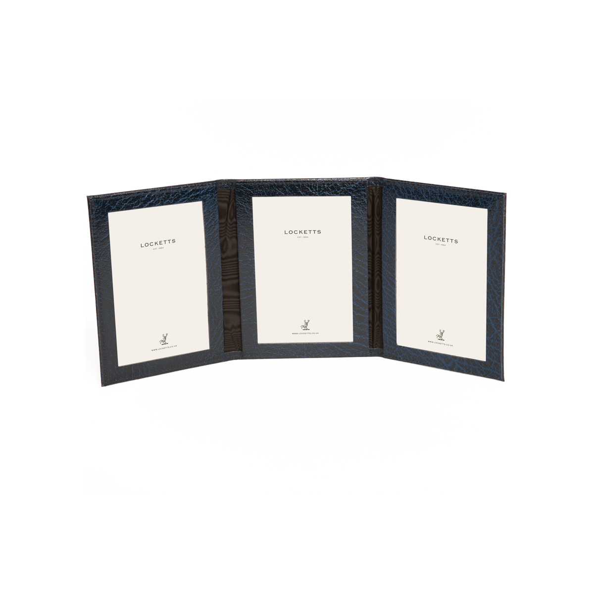 Moroccan Leather Triple Travel Photo Frame