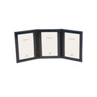 Moroccan Leather Triple Travel Photo Frame