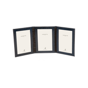 Moroccan Leather Triple Travel Photo Frame