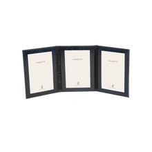 Moroccan Leather Triple Travel Photo Frame