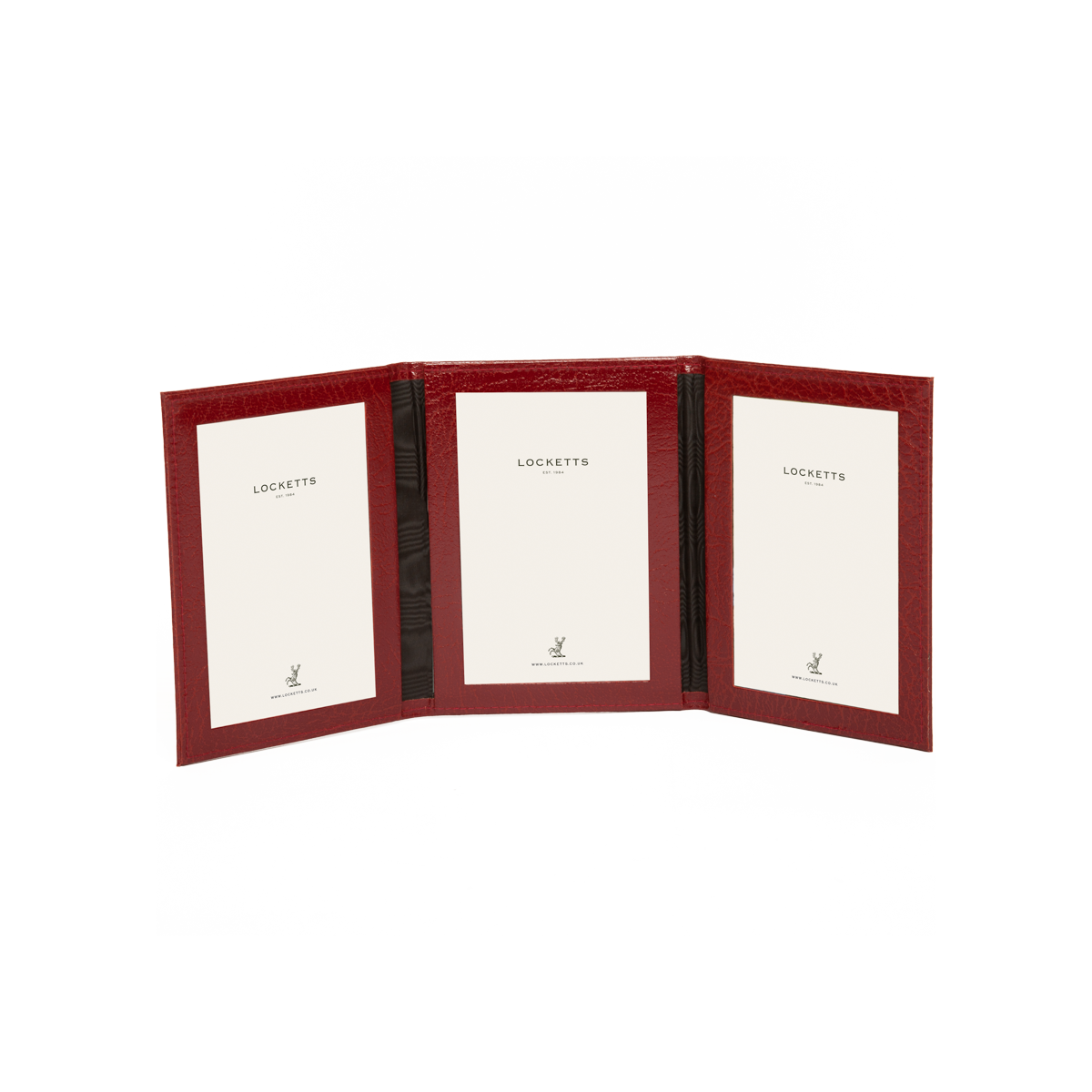 Moroccan Leather Triple Travel Photo Frame