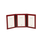 Moroccan Leather Triple Travel Photo Frame