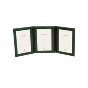 Moroccan Leather Triple Travel Photo Frame