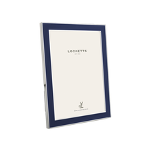 Navy Blue Thin Contemporary Enamel Photo Frame