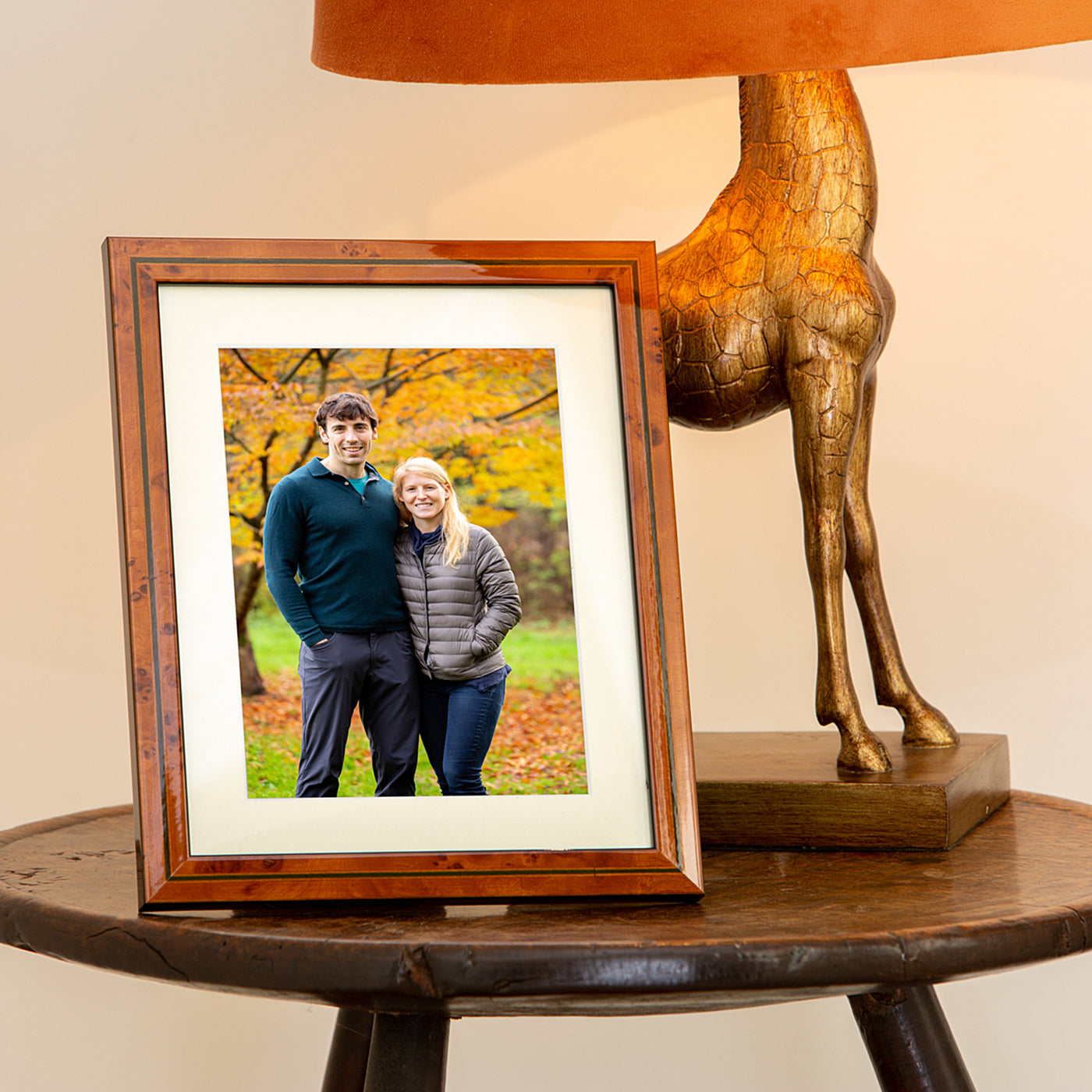 Green Inlay Mounted Photo Frame