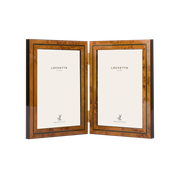 Green Inlay Double Hinged Photo Frame