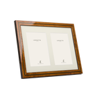 Green Inlay Double Mounted Photo Frame
