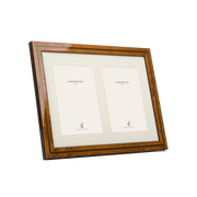 Green Inlay Double Mounted Photo Frame