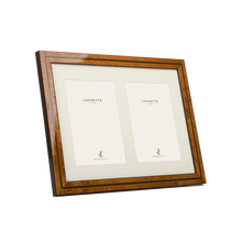 Green Inlay Double Mounted Photo Frame