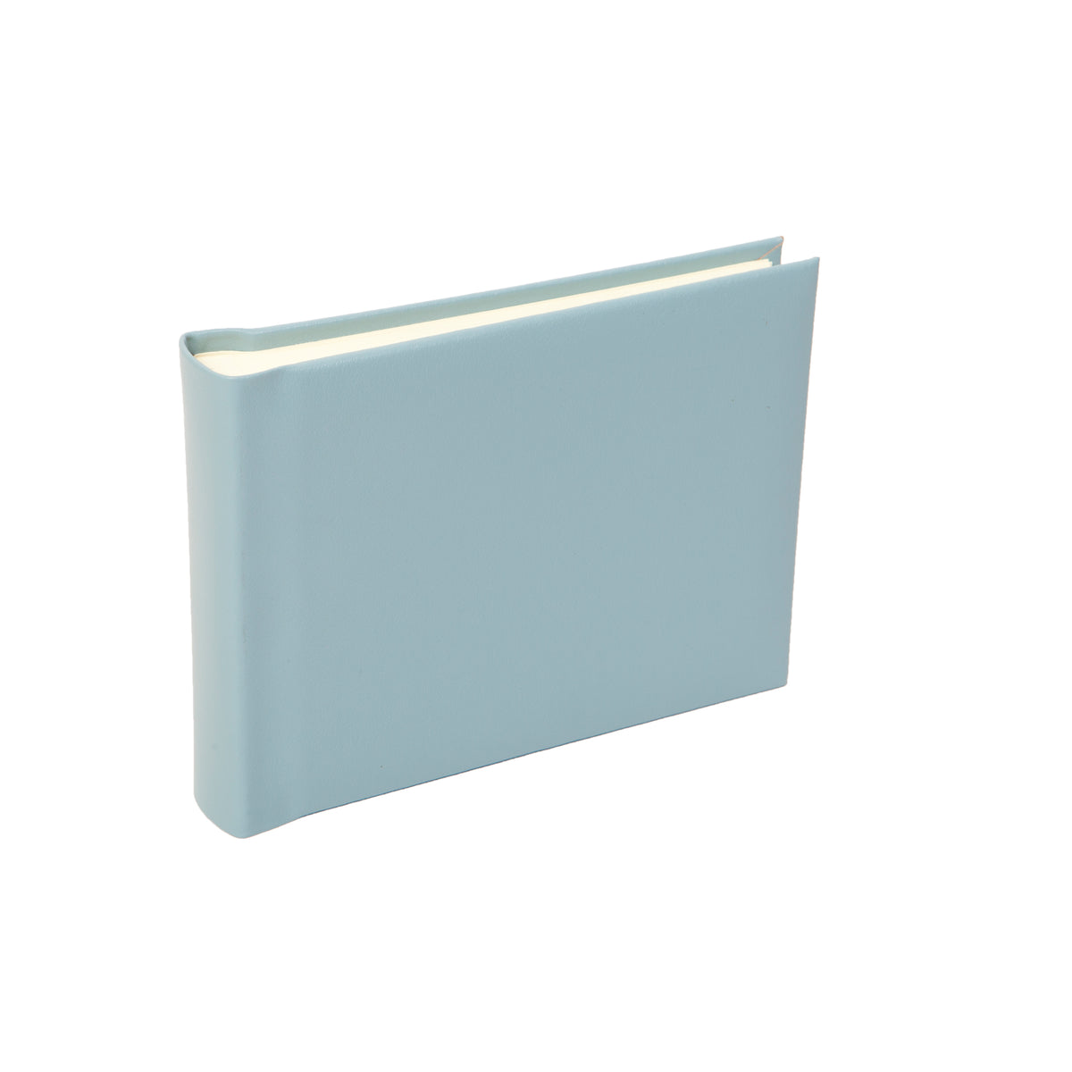 Small Leather Photo Album Pale Blue