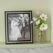 Pearl Inlaid Black Photo Frame