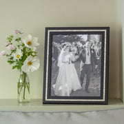 Pearl Inlaid Black Photo Frame