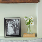 Pearl Inlaid Black Photo Frame