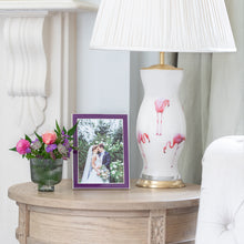 Plum Enamel Silver Frame