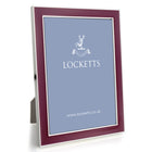 Plum Enamel Silver Frame