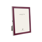 Plum Enamel Silver Frame