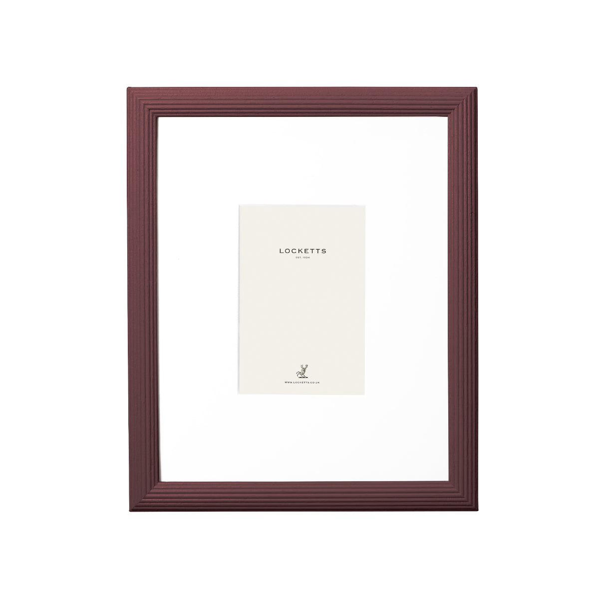 Farrow & Ball Painted Ribbed Mounted Frame