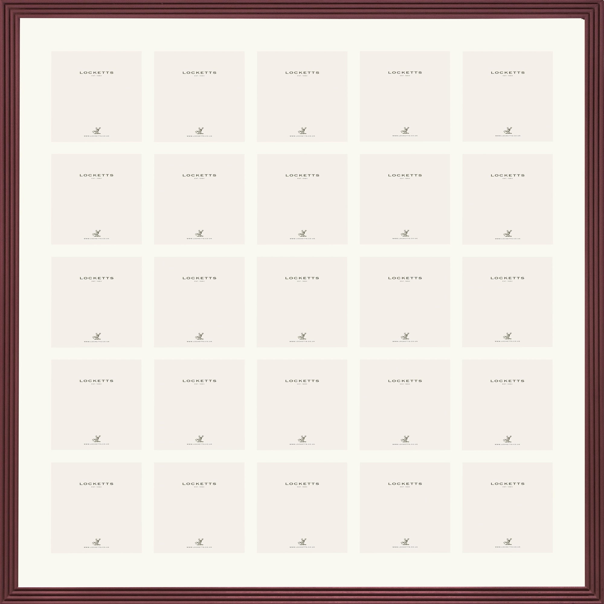 Farrow & Ball Painted 25 Multi Aperture Fluted Frame
