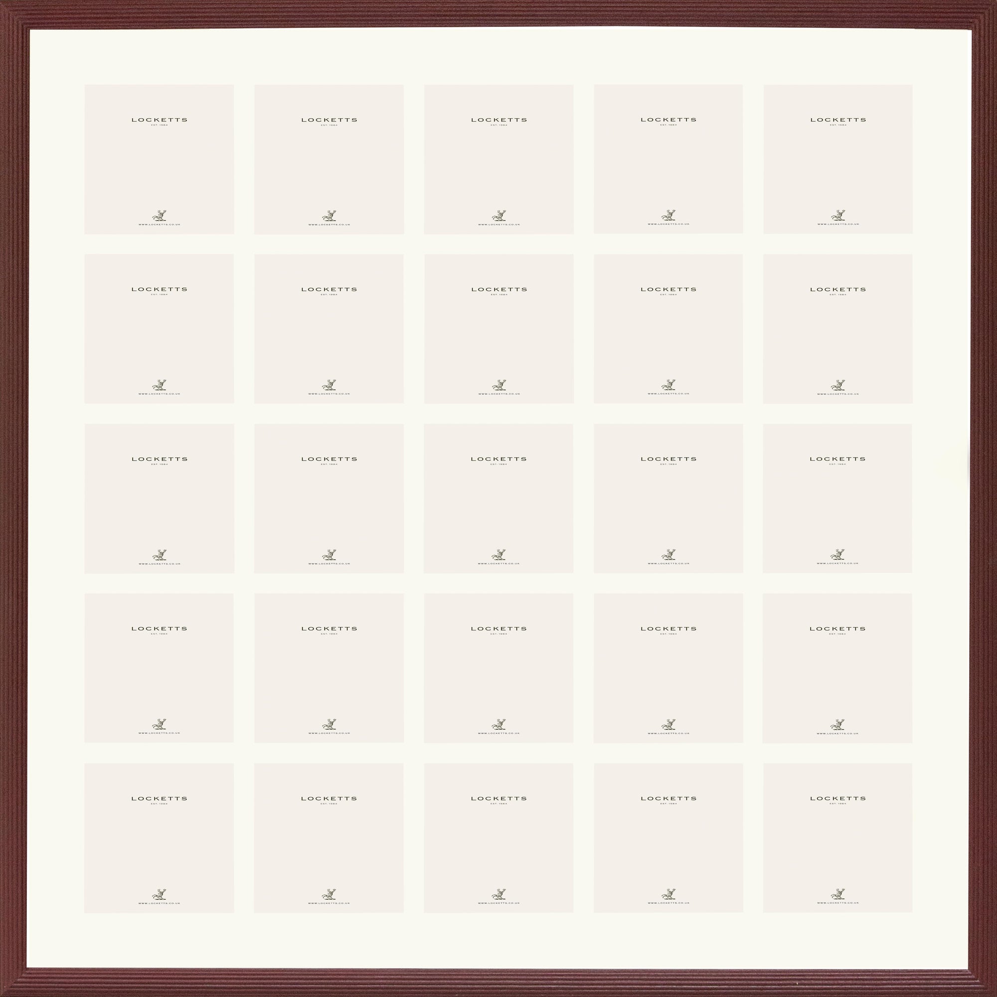 Farrow & Ball Painted 25 Multi Aperture Ribbed Frame