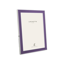 Purple Thin Contemporary Enamel Photo Frame