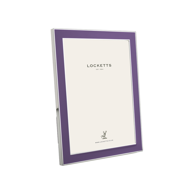 Purple Thin Contemporary Enamel Photo Frame 6x4