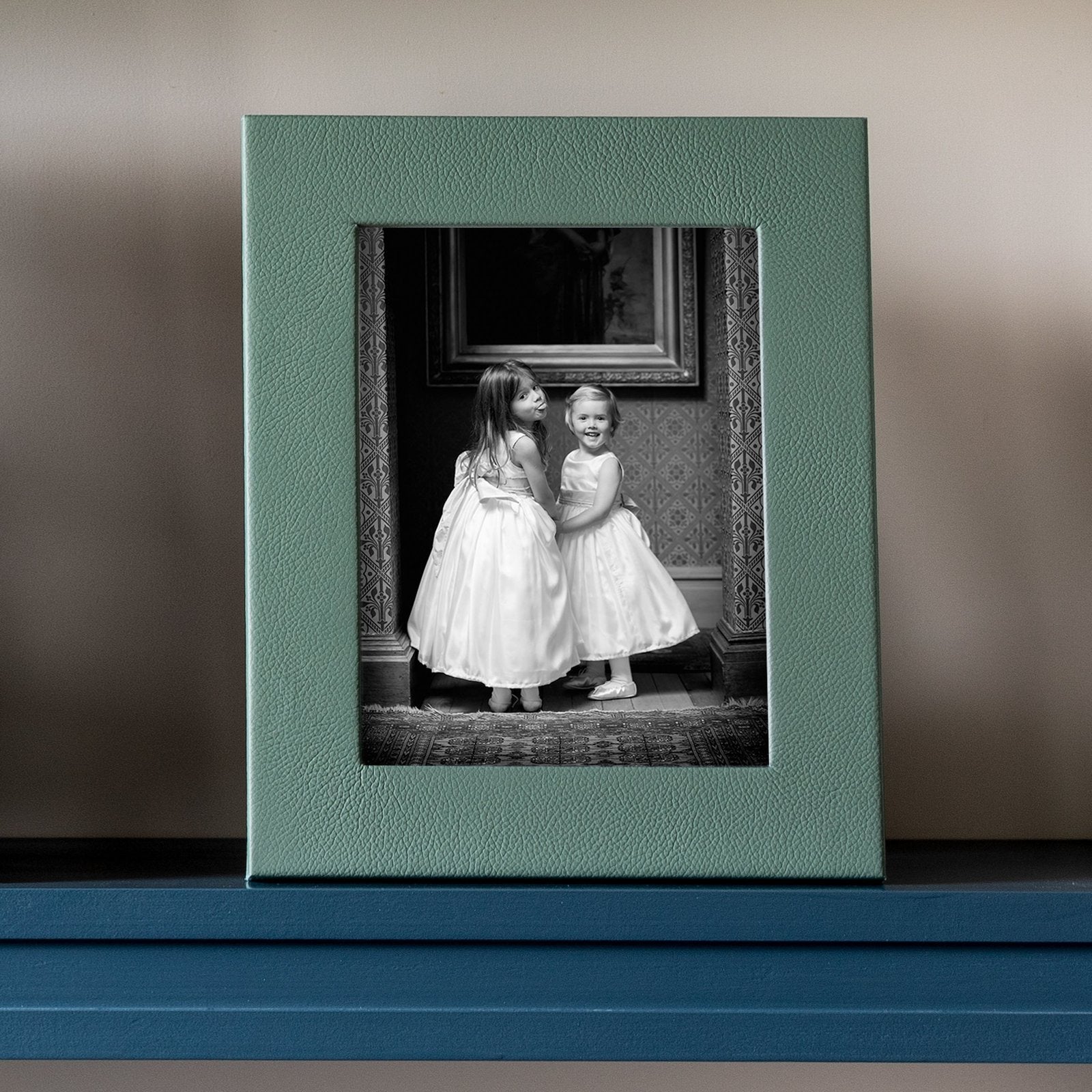 Luxury Leather Photo frame Summer White 8x6