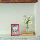 Red Chequered Inlay Photo Frame