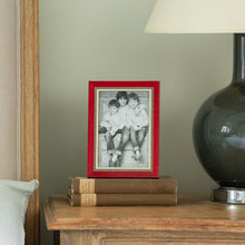 Red Chequered Inlay Photo Frame