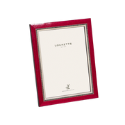Red Chequered Inlay Photo Frame