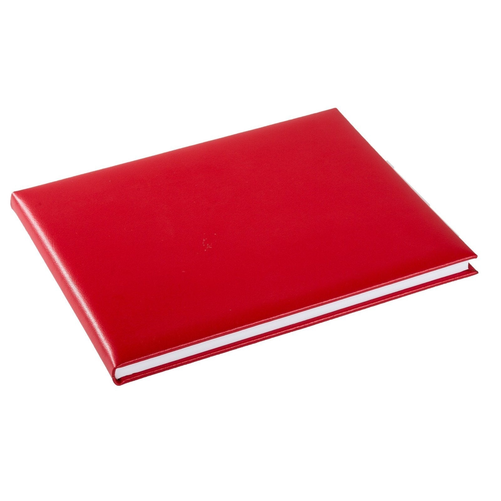 Tuscan Leather Visitors Book Red