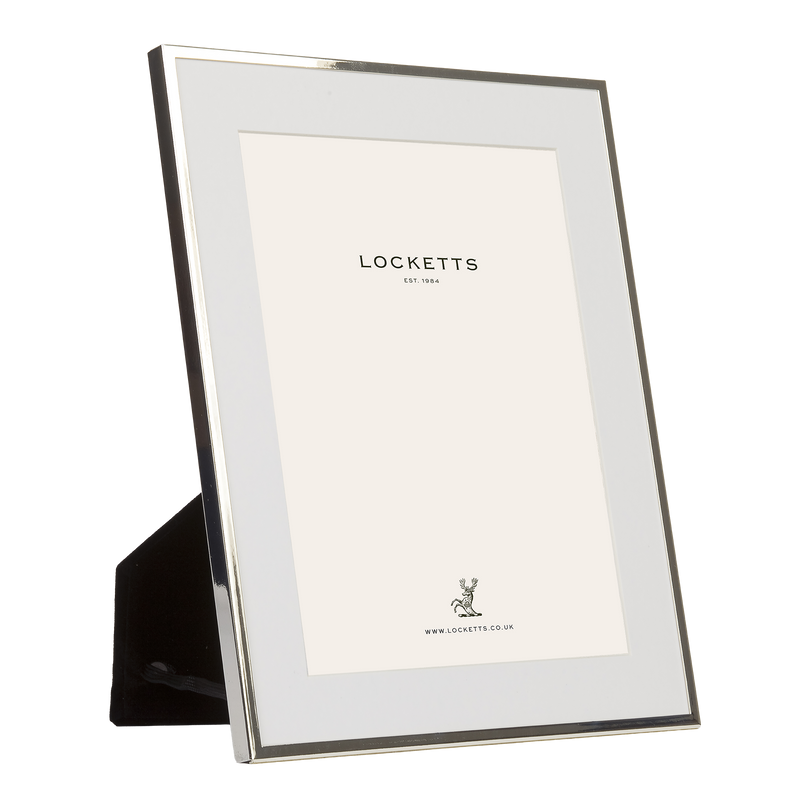 Silver Plate Thin Mounted Photo Frame