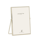 Silver Plate Thin Stand Portrait Photo Frame