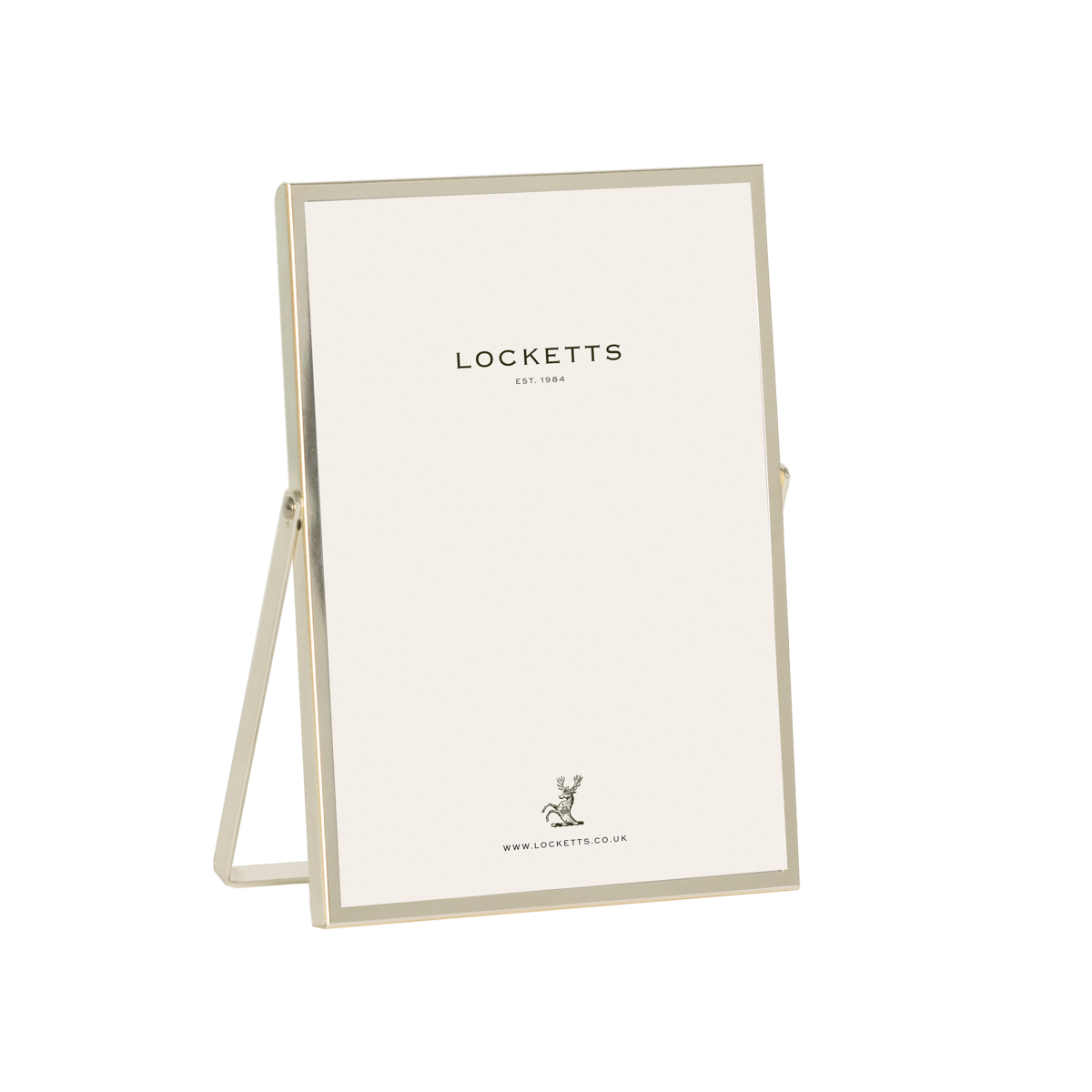 Silver Plate Thin Stand Portrait Photo Frame 6x4