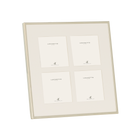 Silver Plate Thin Mounted Collage Photo Frame