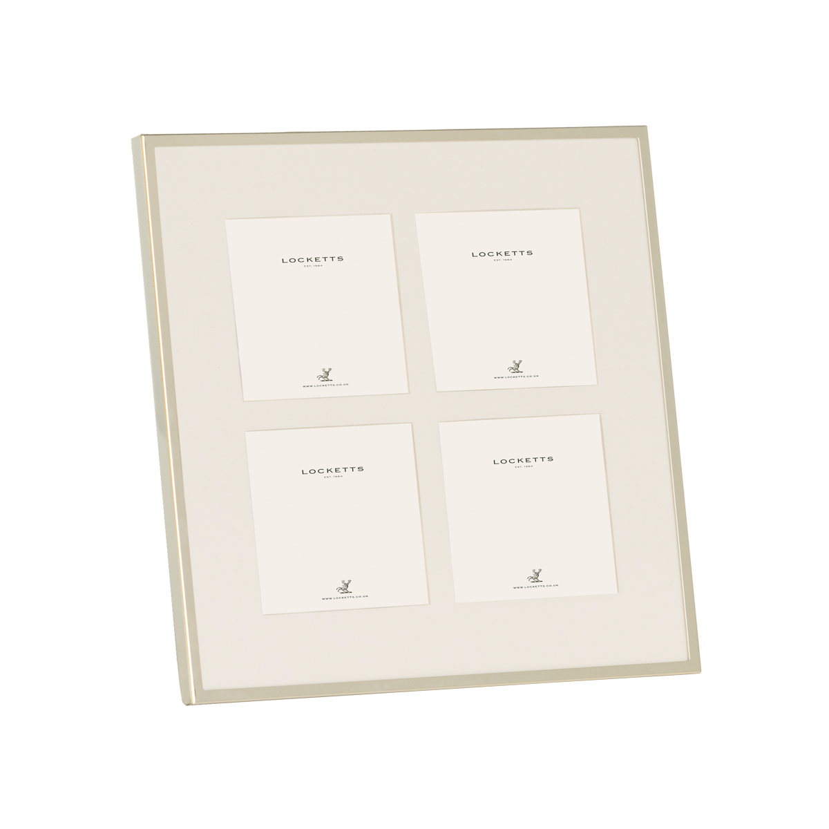 Silver Plate Thin Mounted Collage Photo Frame