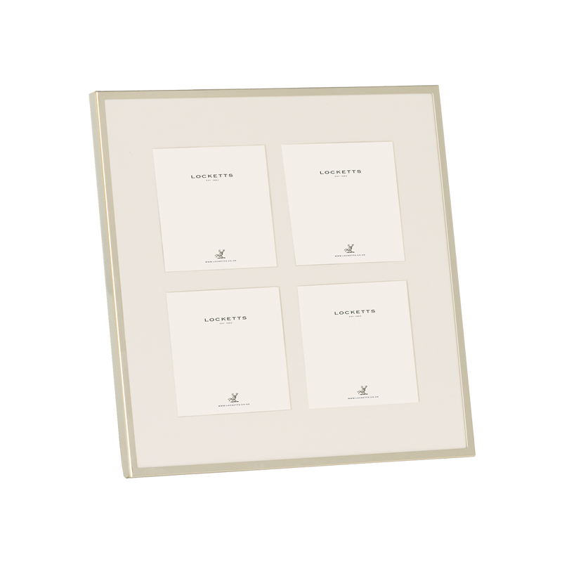 Silver Plate Thin Mounted Collage Photo Frame