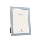 Sky Blue Thin Contemporary Enamel & Silver Frame