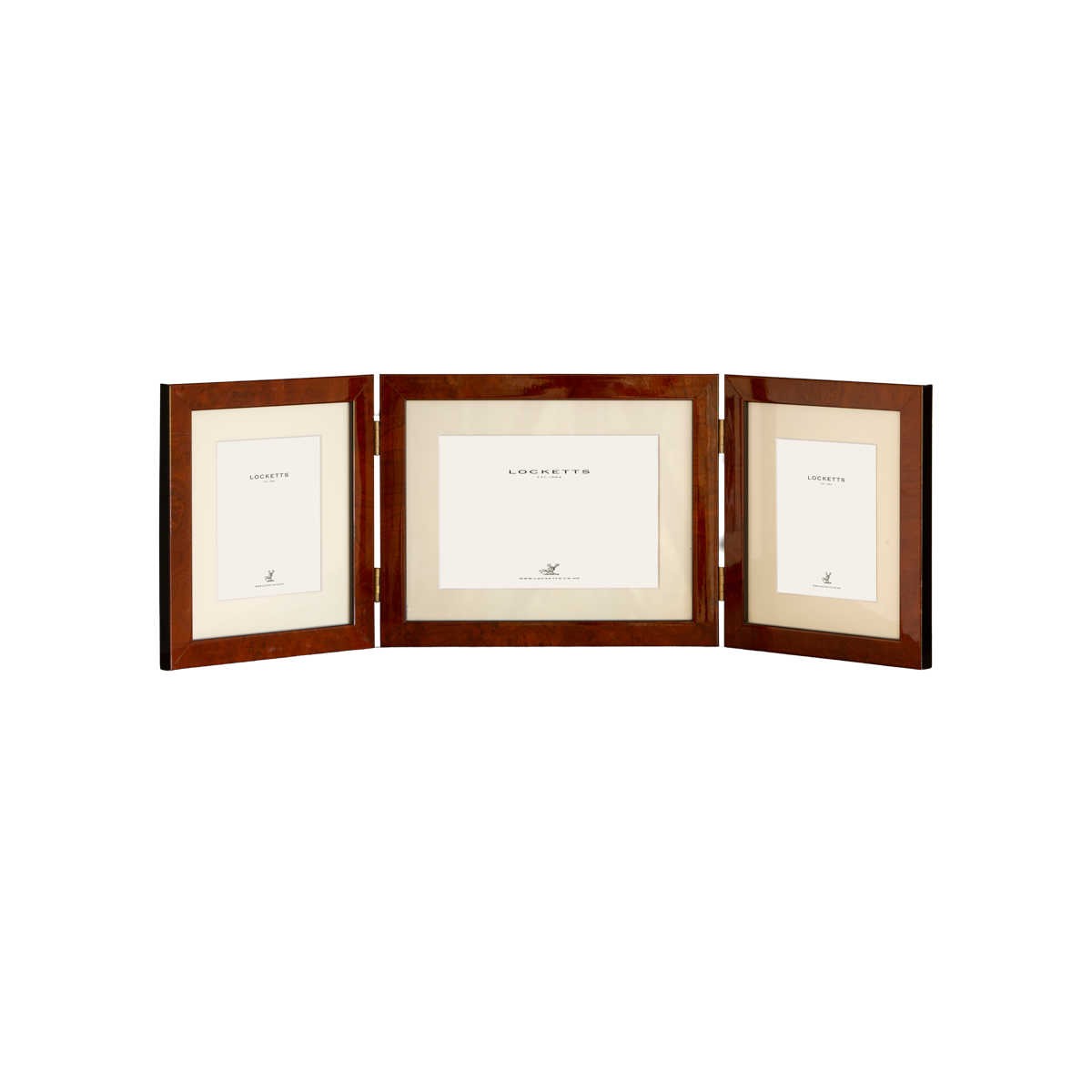 Maple Triple Special Hinged Mounted Medium Photo Frame