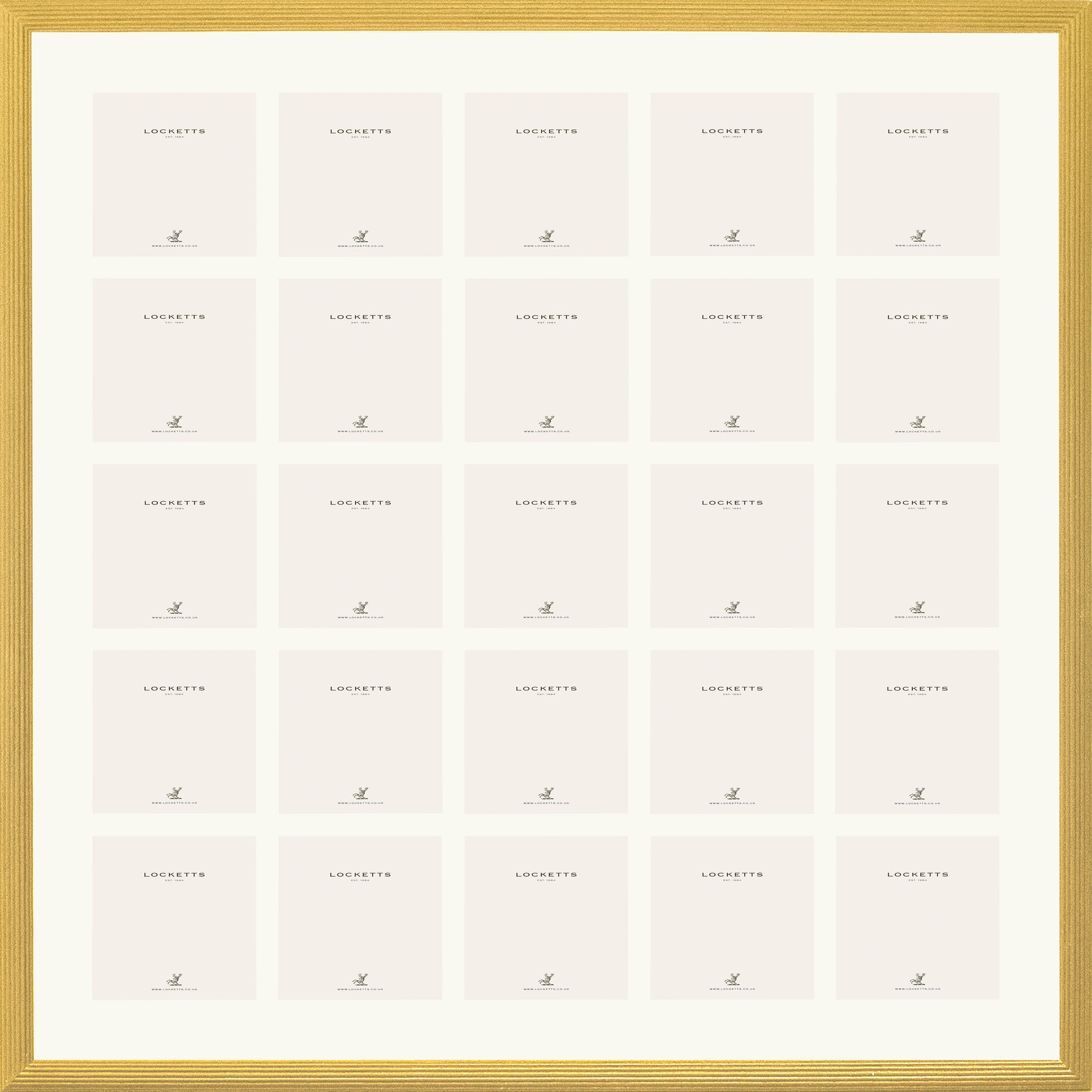Farrow & Ball Painted 25 Multi Aperture Ribbed Frame