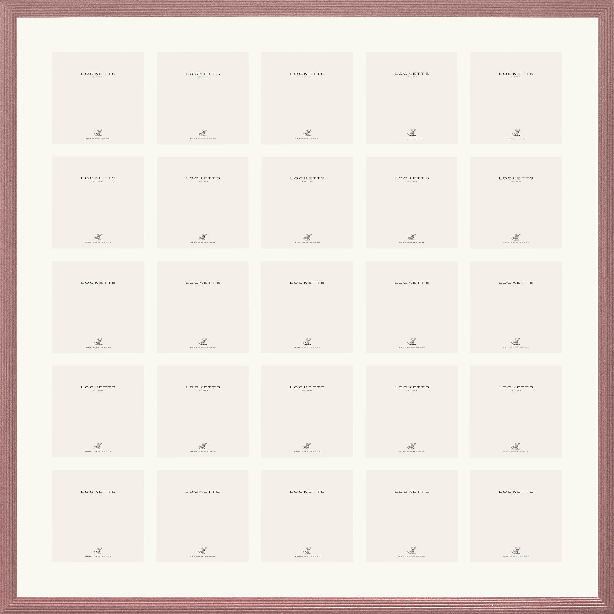 Farrow & Ball Painted 25 Multi Aperture Ribbed Frame
