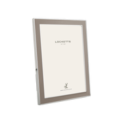 Taupe Thin Contemporary Enamel Photo Frame