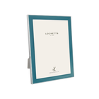 Teal Enamel & Silver Frame