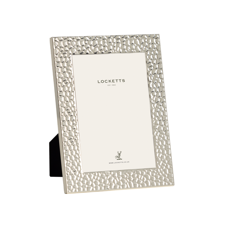 Textured Silver Photo Frame