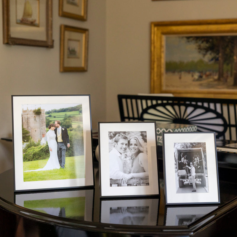 Black Thin Mounted Photo Frame