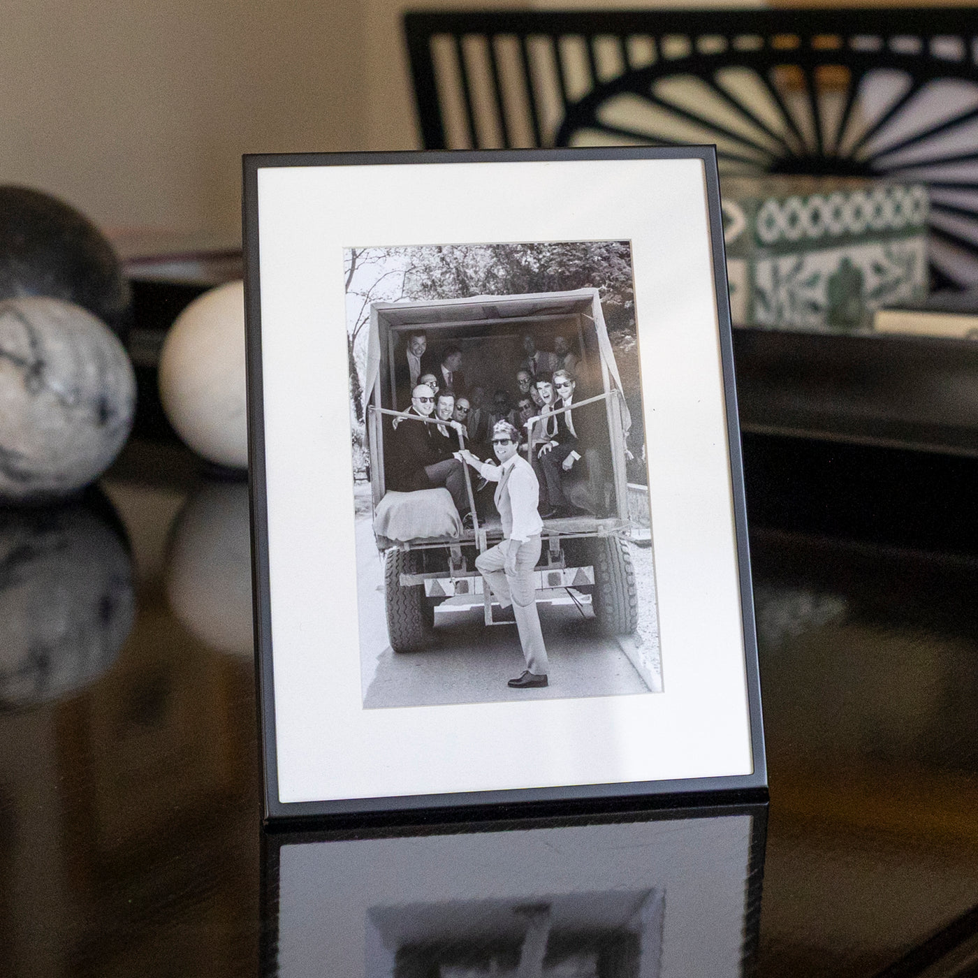 Black Thin Mounted Photo Frame