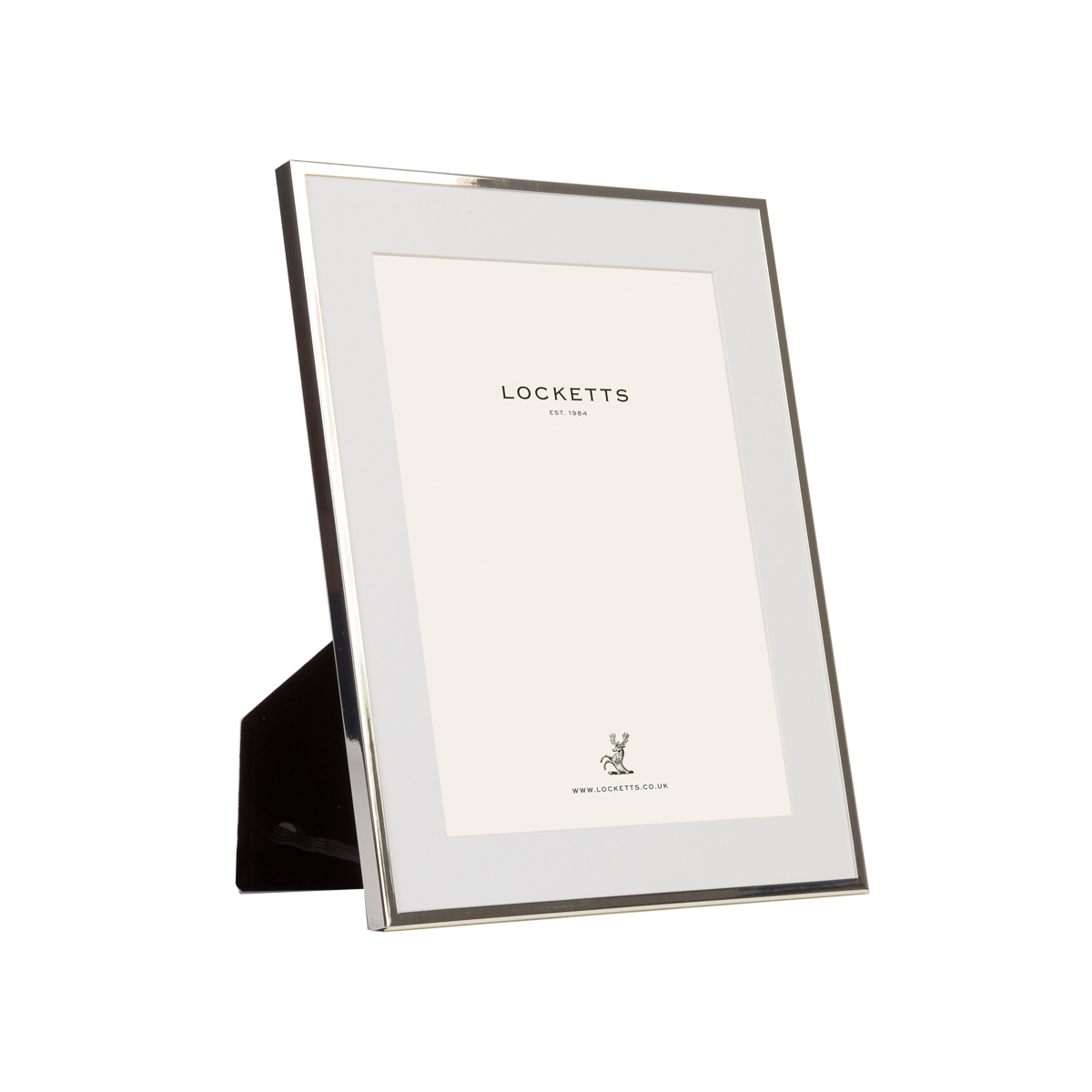 Silver Plate Thin Mounted Photo Frame
