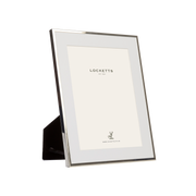 Silver Plate Thin Mounted Photo Frame