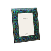 Thin Peacock Feather Photo Frame